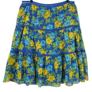 COPY - Jones New York Sport Floral Lined Skirt Size L